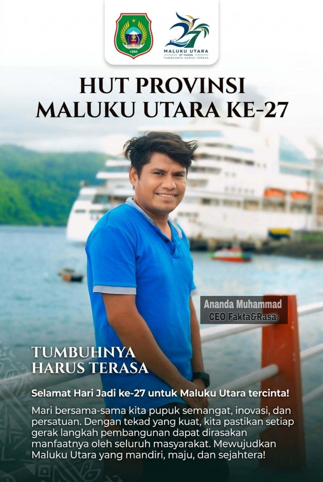 HUT provinsi Maluku Utara ke 27
